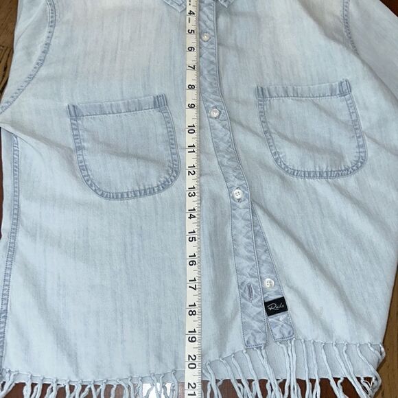 Western crop & 🤠🐴 fringe ‘denim’ shirt 👕 brunch to ride in your Pony! - Picture 15 of 17